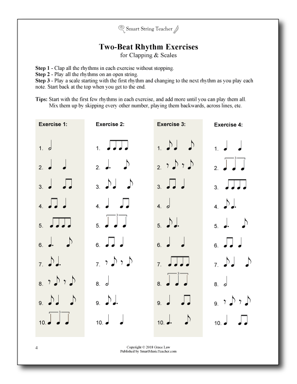Smart Bowing Exercises for Strings - Smart Music Teacher
